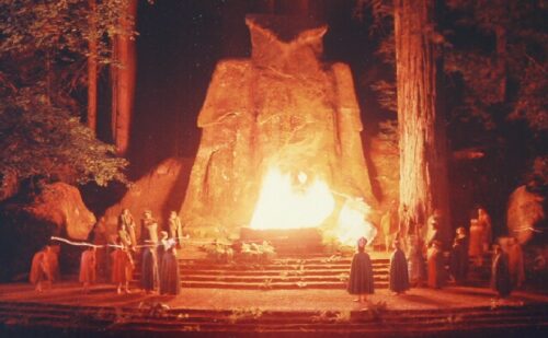 Burning human sacrifice